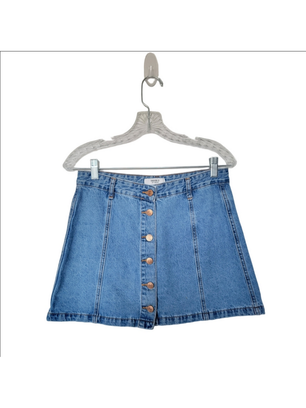 Forever 21 Blue Denim Mini Skirt